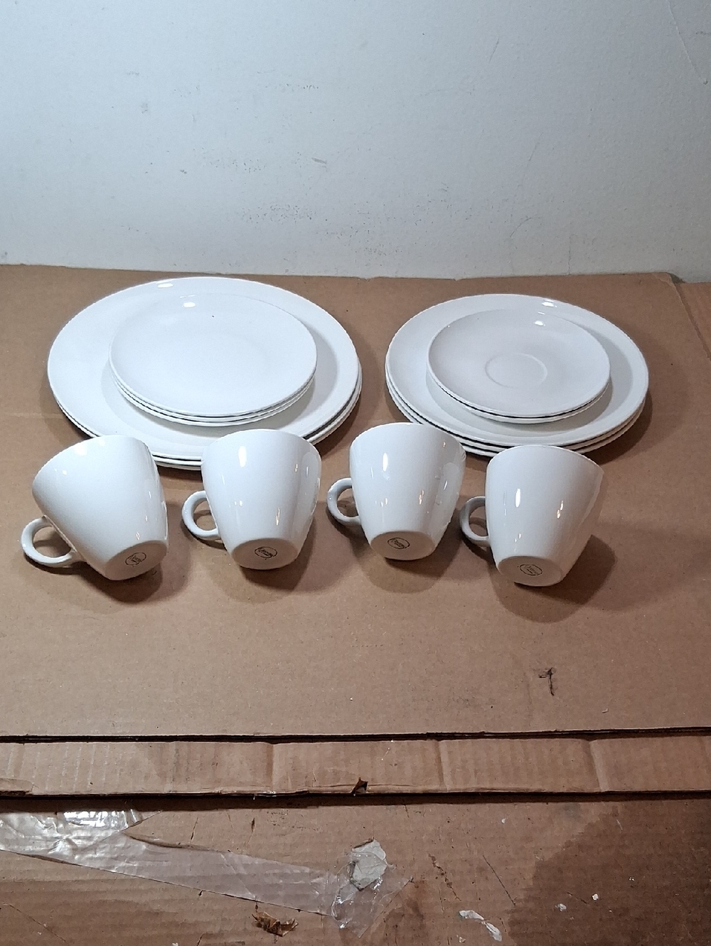 15 CENTURA Dishes by Corning All White Vintage USA